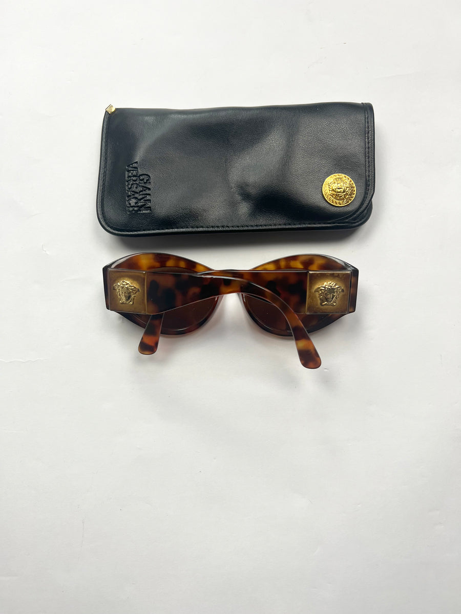 Gianni Versace Tortoise Medusa Sunglasses 90s Sekkle 