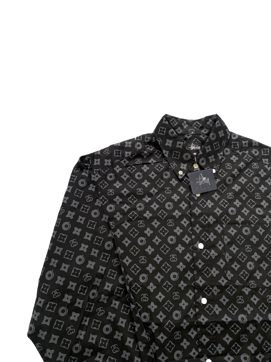 Stussy LV Monogram Vintage Button Up Long Sleeve Shirt